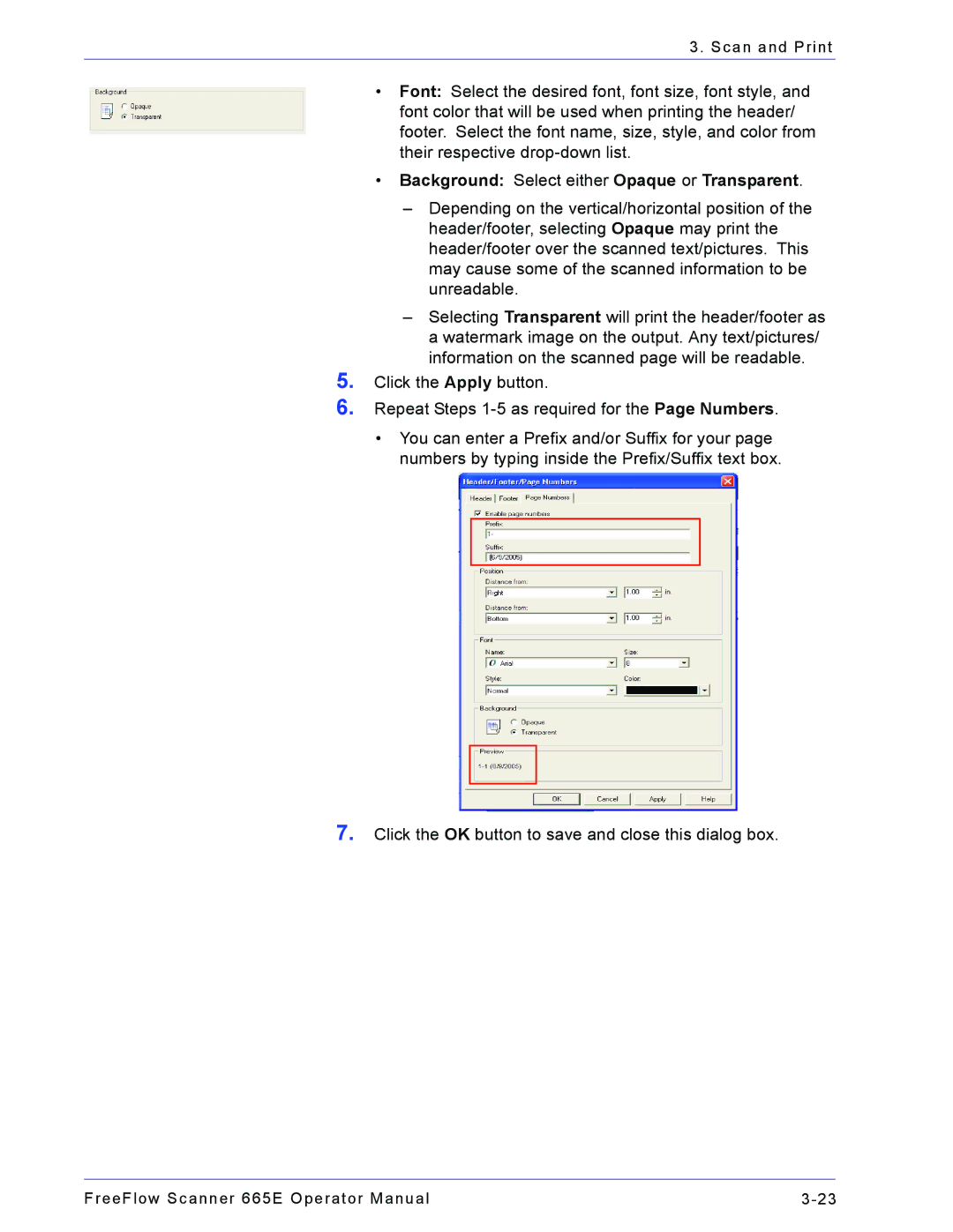 Xerox 701P44148 manual Background Select either Opaque or Transparent 