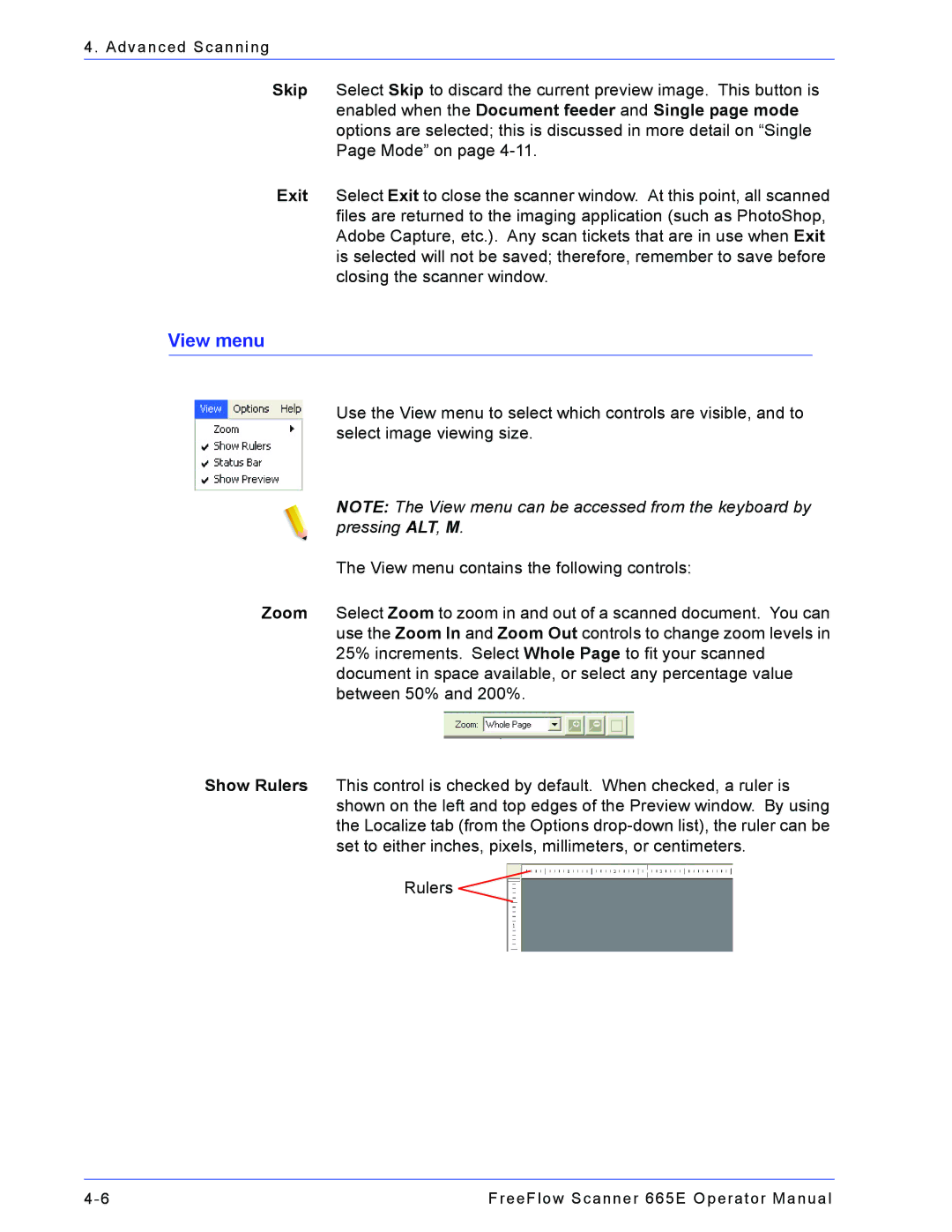 Xerox 701P44148 manual View menu 