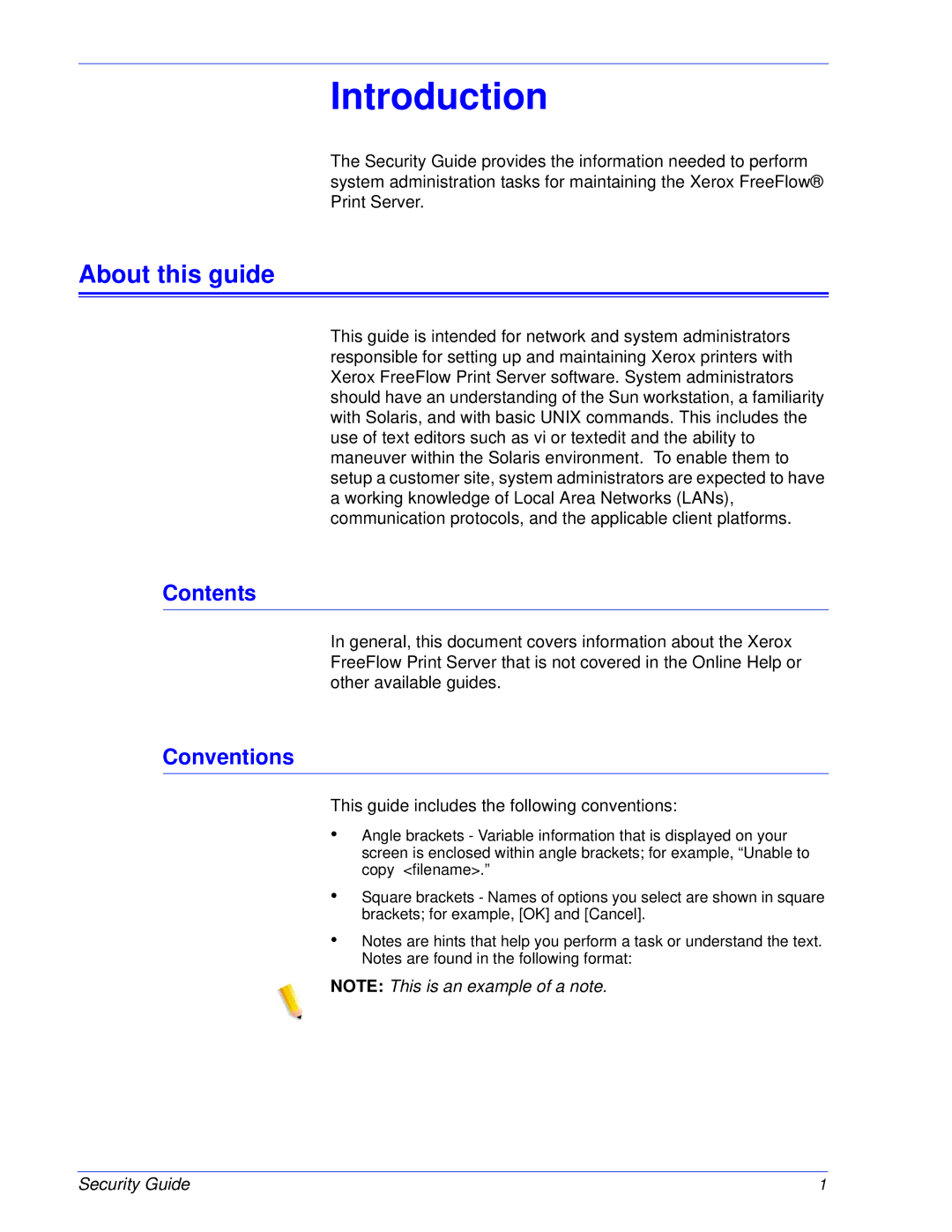 Xerox 701P46740 manual About this guide, Contents, Conventions 