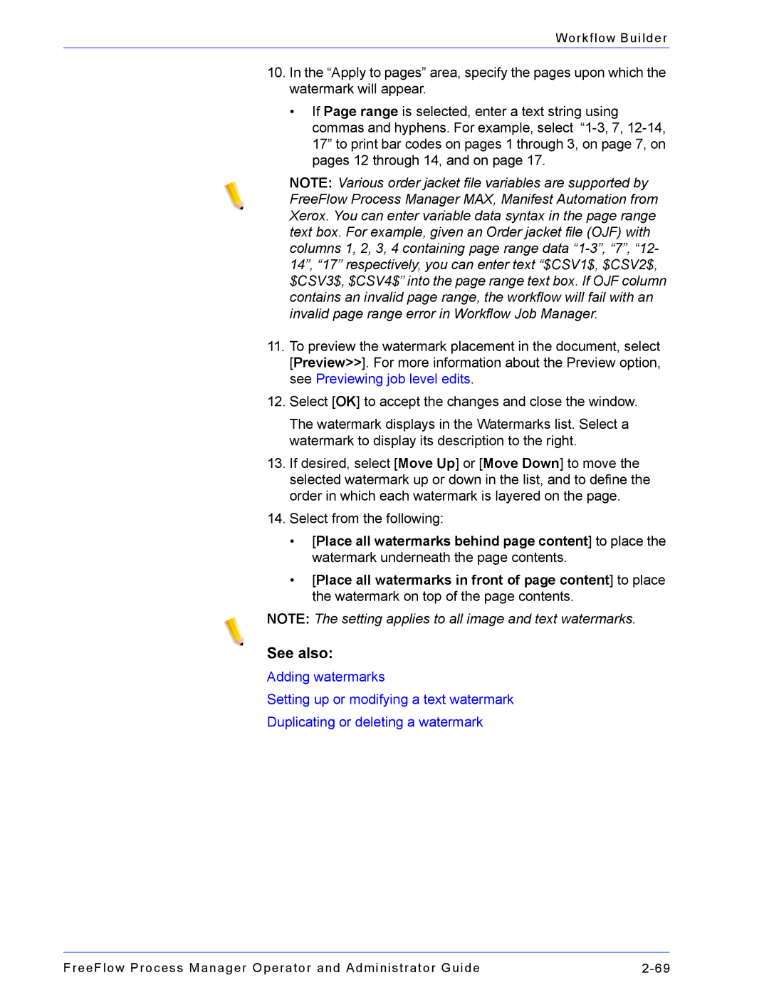 Xerox 701P47169 manual See also 