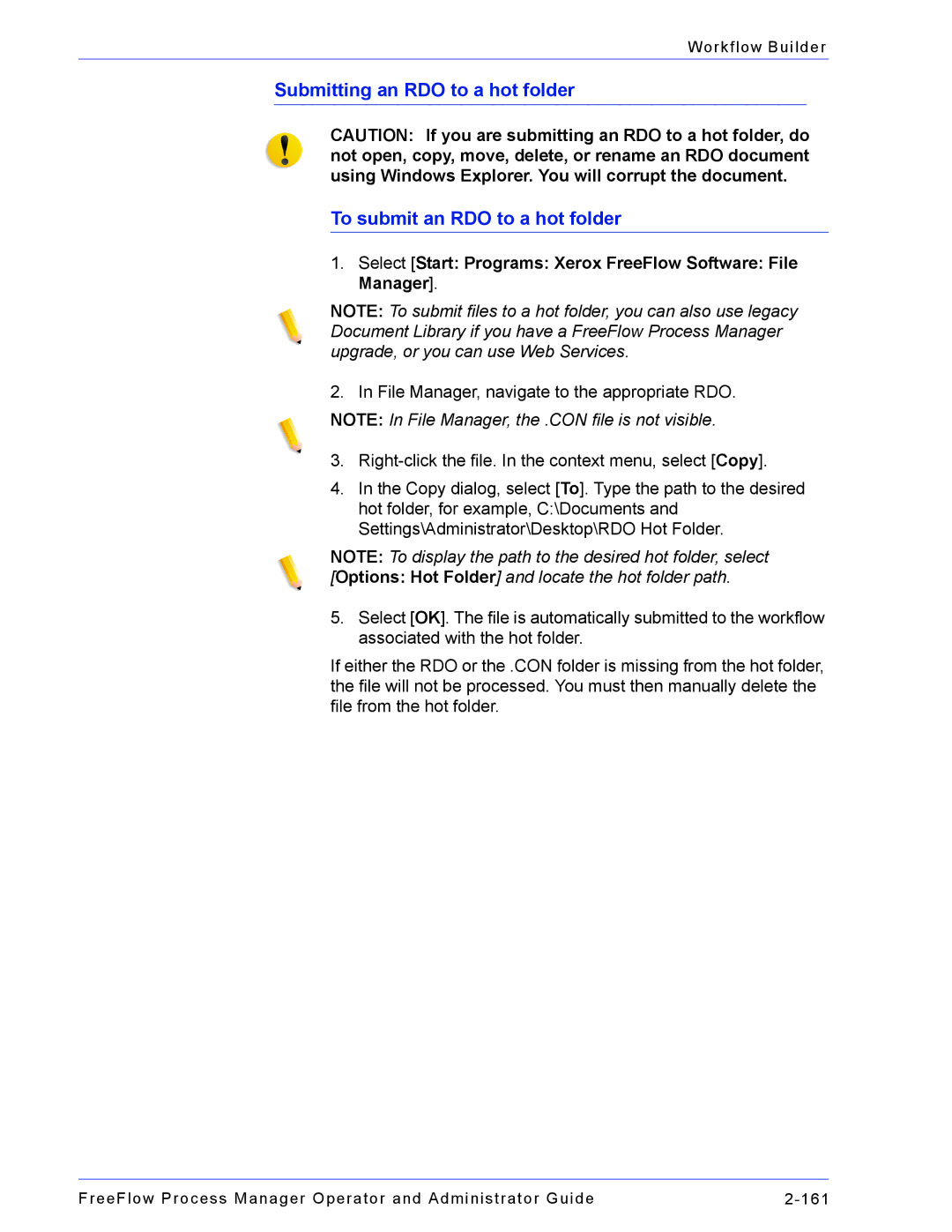 Xerox 701P47169 manual Select Start Programs Xerox FreeFlow Software File Manager 