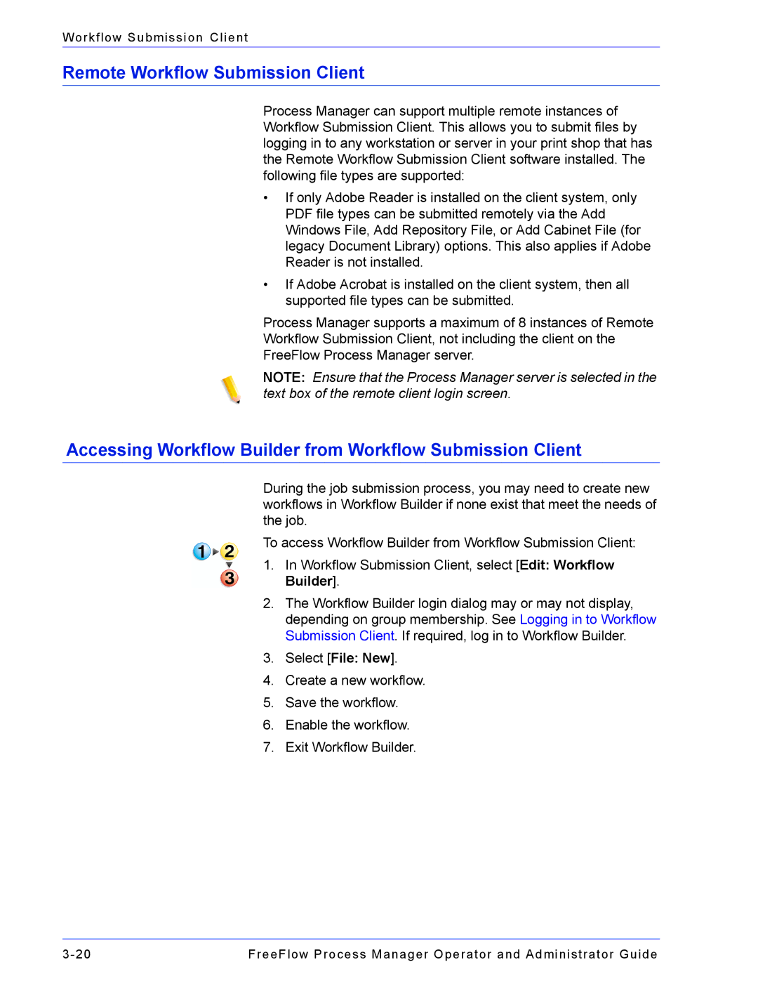 Xerox 701P47169 manual Remote Workflow Submission Client, Accessing Workflow Builder from Workflow Submission Client 