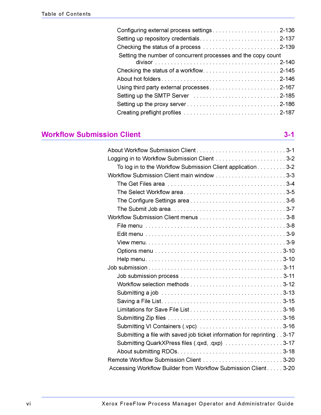 Xerox 701P47169 manual Workflow Submission Client 