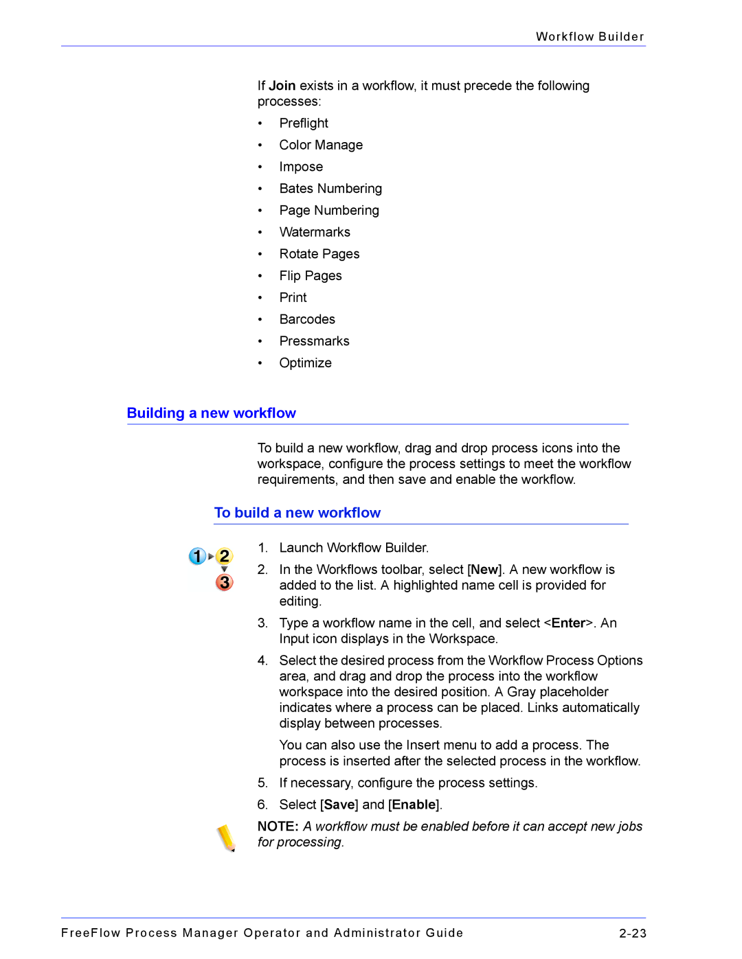 Xerox 701P47169 manual Building a new workflow, To build a new workflow 