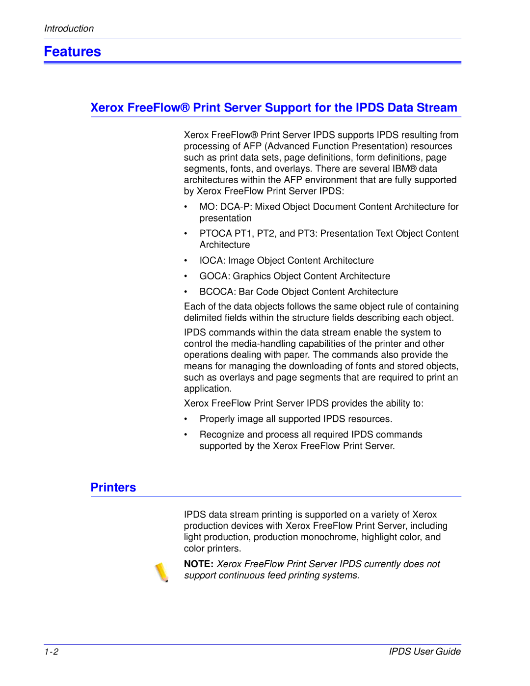 Xerox 701P47301 manual Features, Printers 