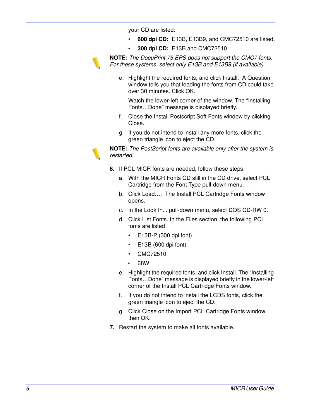 Xerox 701P47409 manual Micr User Guide 