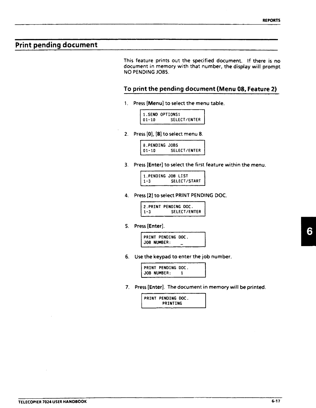 Xerox 7024 manual 