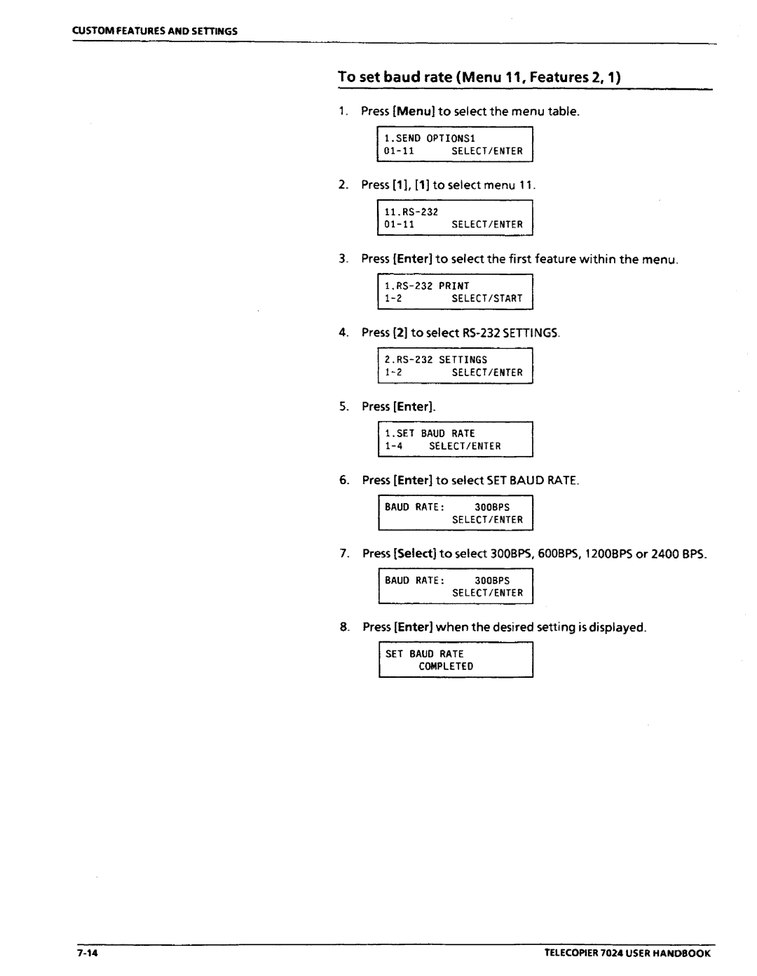 Xerox 7024 manual 