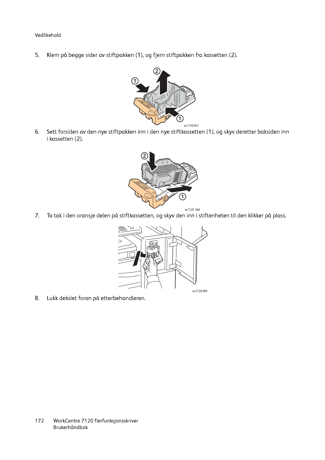 Xerox manual Wc7120-099 