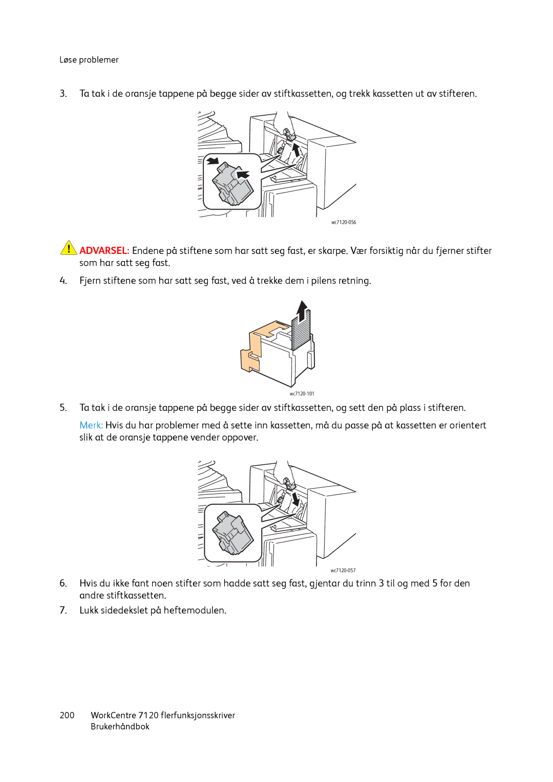 Xerox manual Wc7120-101 