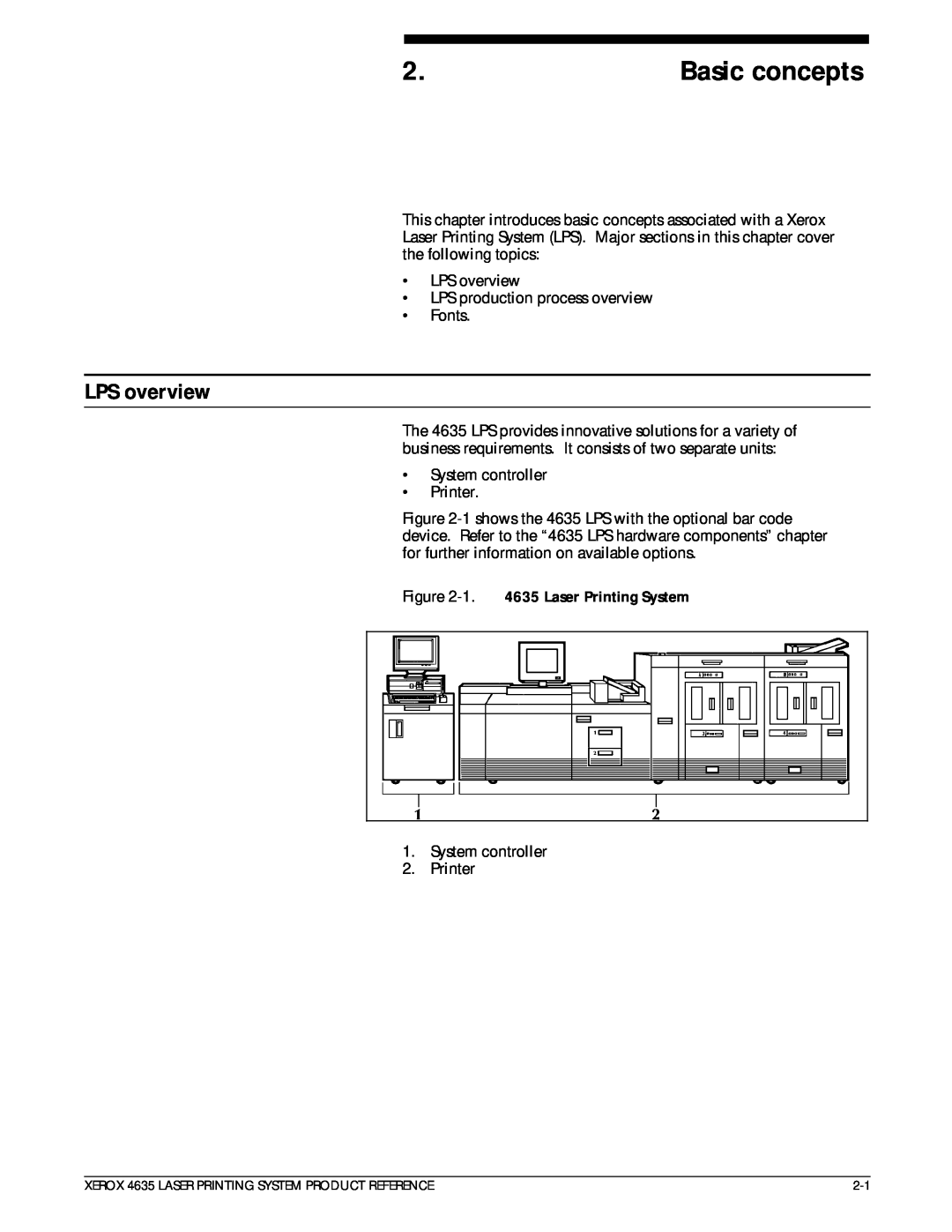 Xerox 721P83071 manual LPS overview, Basic concepts 
