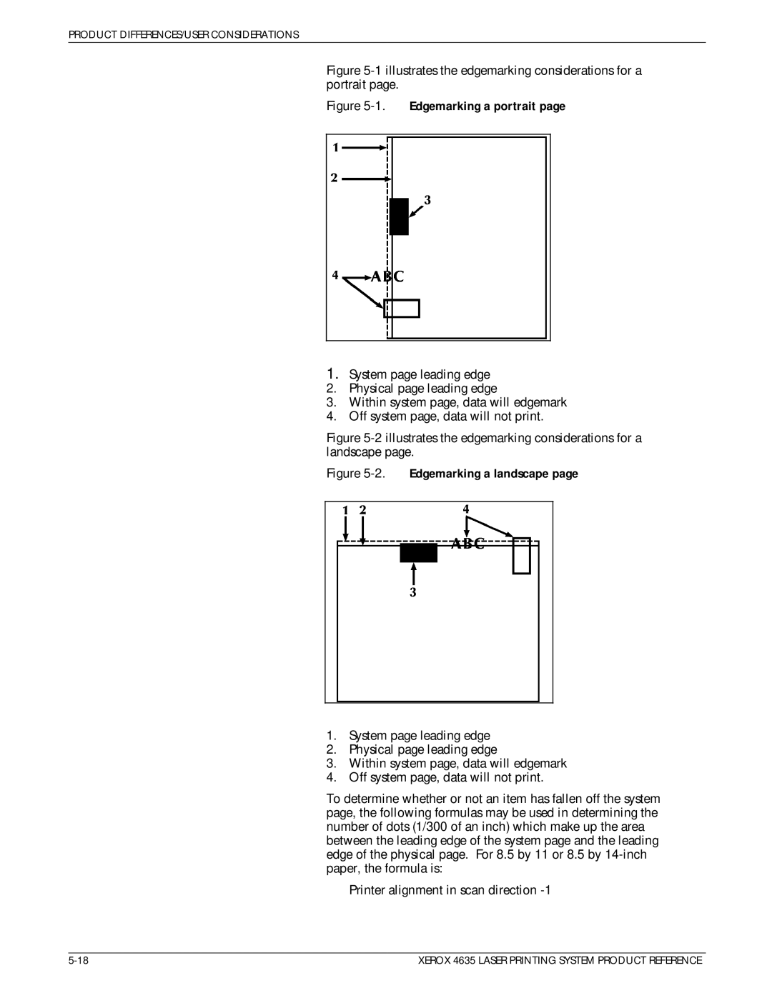 Xerox 721P83071 manual Edgemarking a portrait 