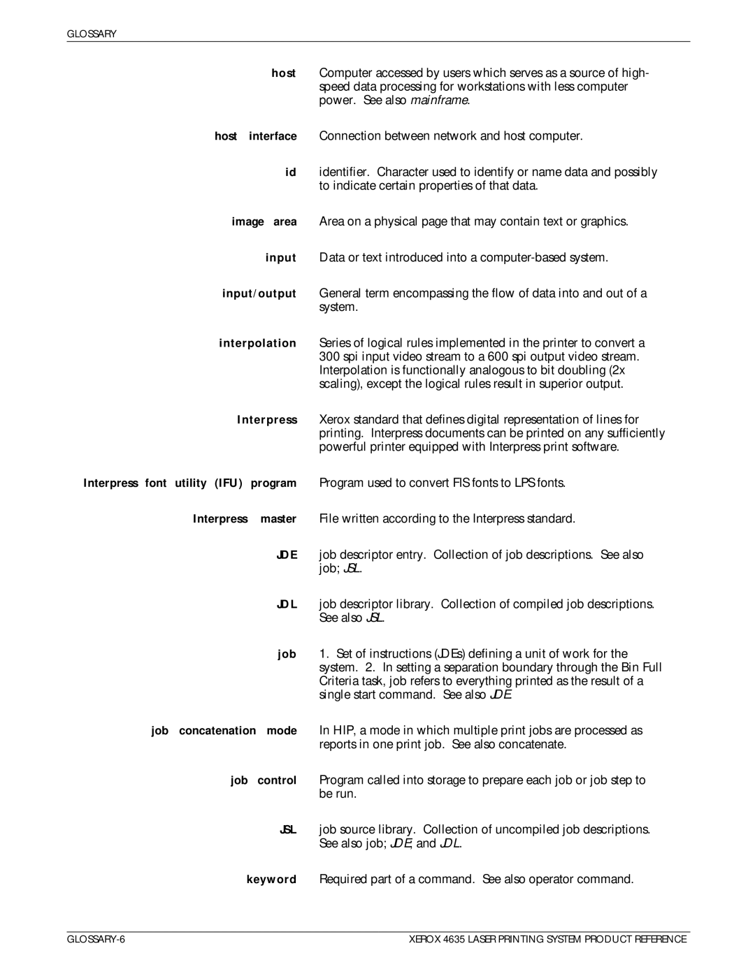 Xerox 721P83071 manual Jde, Jdl, Jsl 