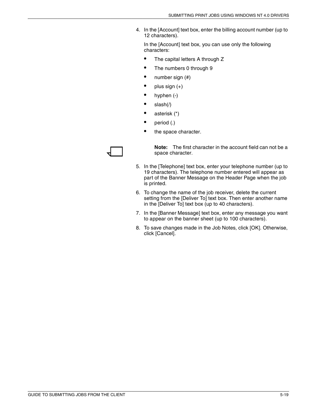 Xerox 721P87481 manual Submitting Print Jobs Using Windows NT 4.0 Drivers 