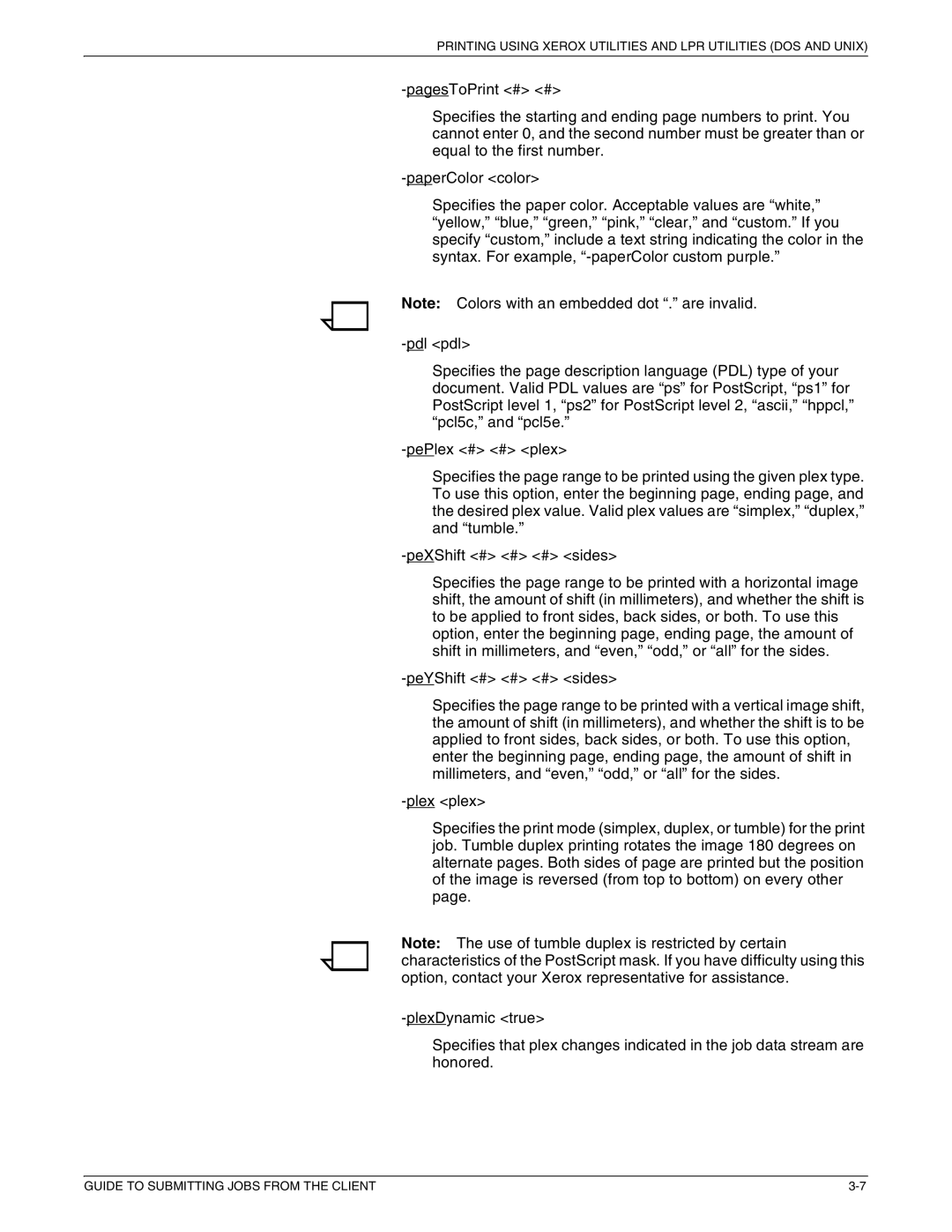 Xerox 721P87481 manual Guide to Submitting Jobs from the Client 