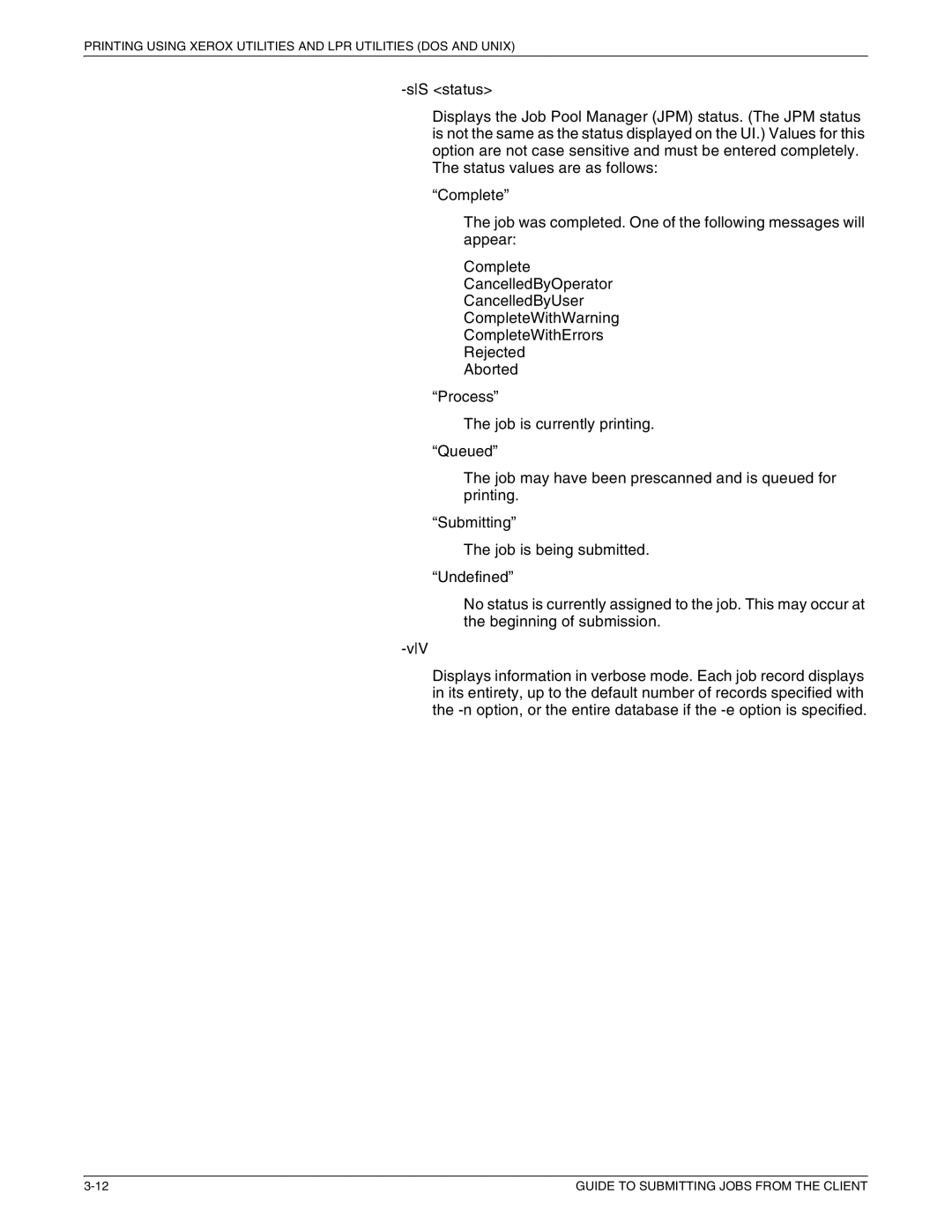 Xerox 721P87481 manual Guide to Submitting Jobs from the Client 