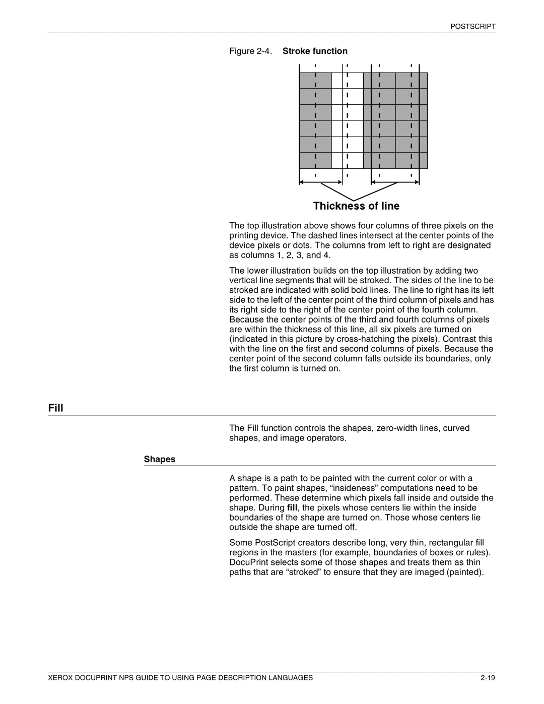 Xerox 721P87491 manual Fill, Shapes 