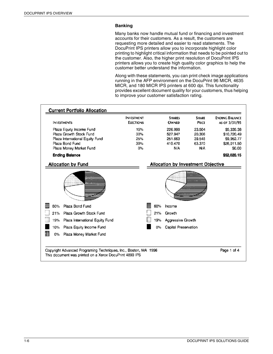 Xerox 721P88200 manual Banking 