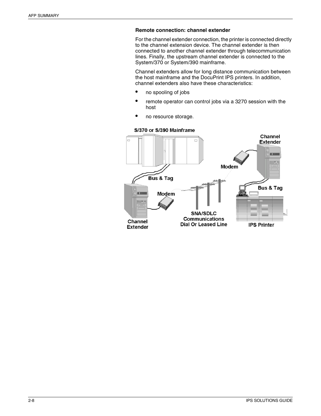 Xerox 721P88200 manual Remote connection channel extender 