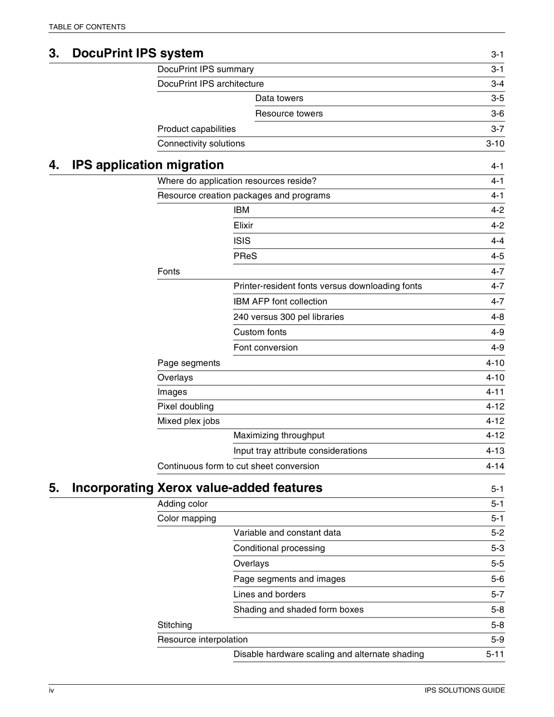 Xerox 721P88200 manual DocuPrint IPS system, IPS application migration, Incorporating Xerox value-added features, Ibm, Isis 