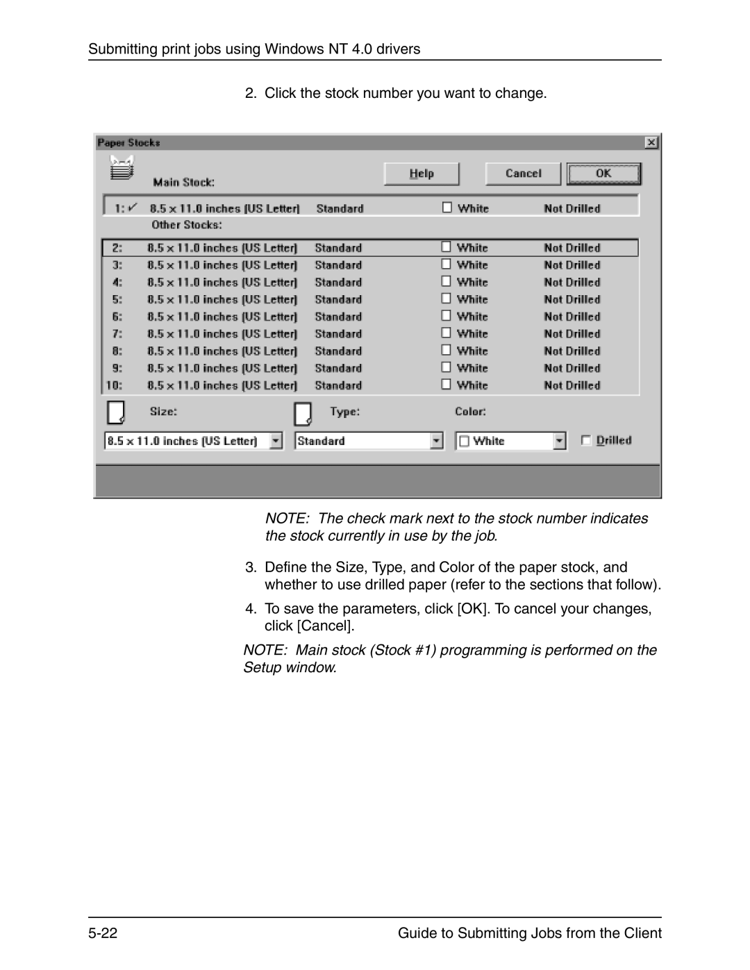 Xerox 721P90350 manual Setup window 