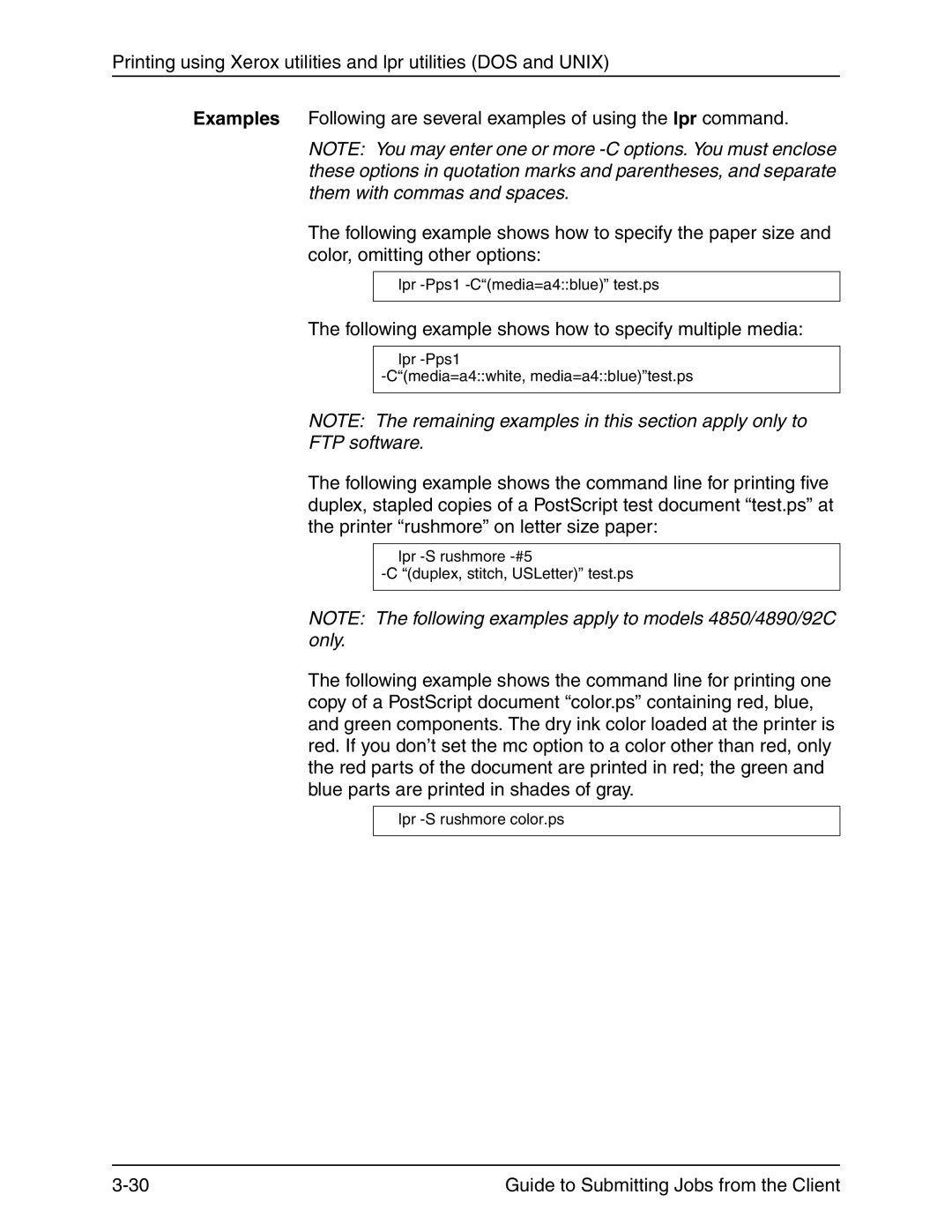 Xerox 721P90350 manual FTP software 