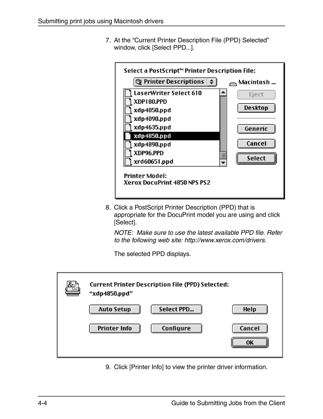 Xerox 721P90350 manual 