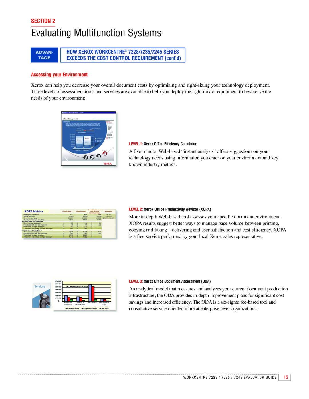 Xerox 7228, 7245, 7235 manual Assessing your Environment 