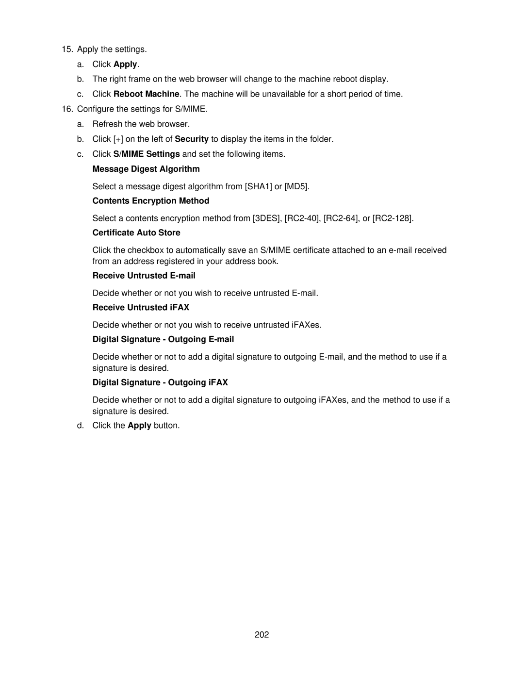 Xerox 7335, 7345 manual Message Digest Algorithm, Contents Encryption Method 