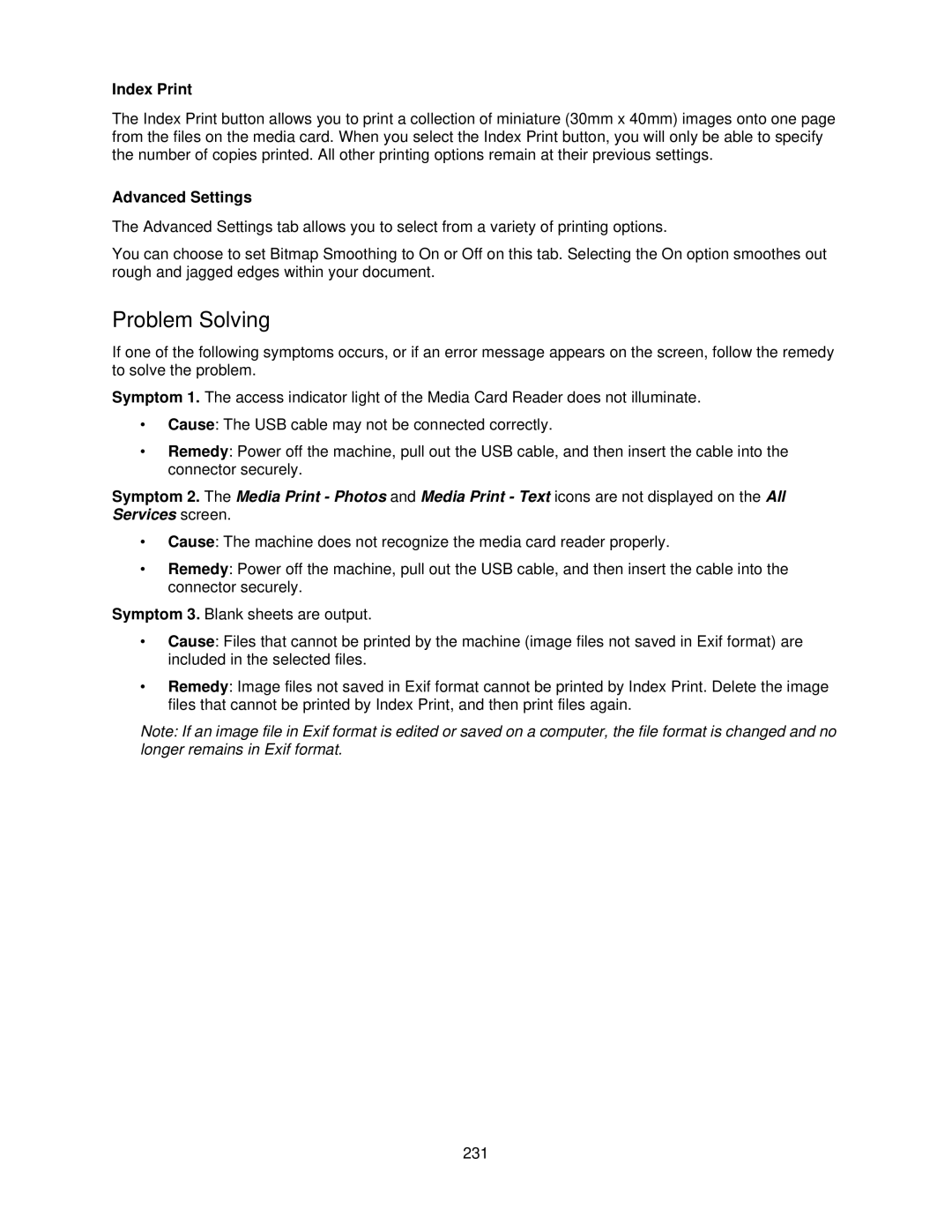 Xerox 7345, 7335 manual Problem Solving 