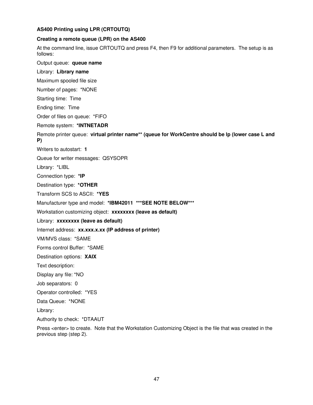 Xerox 7345, 7335 manual Manufacturer type and model *IBM42011 ***SEE Note below 