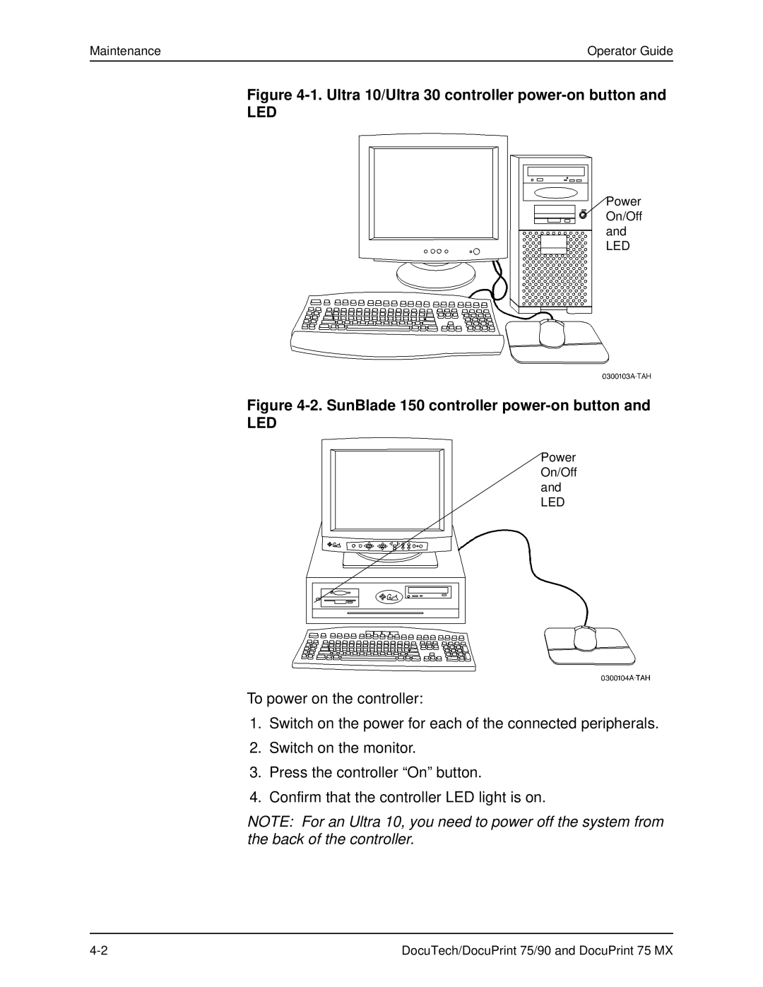 Xerox 75 MX manual Led 