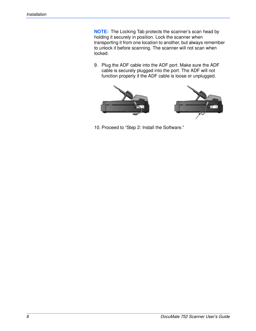 Xerox 752 manual Installation 