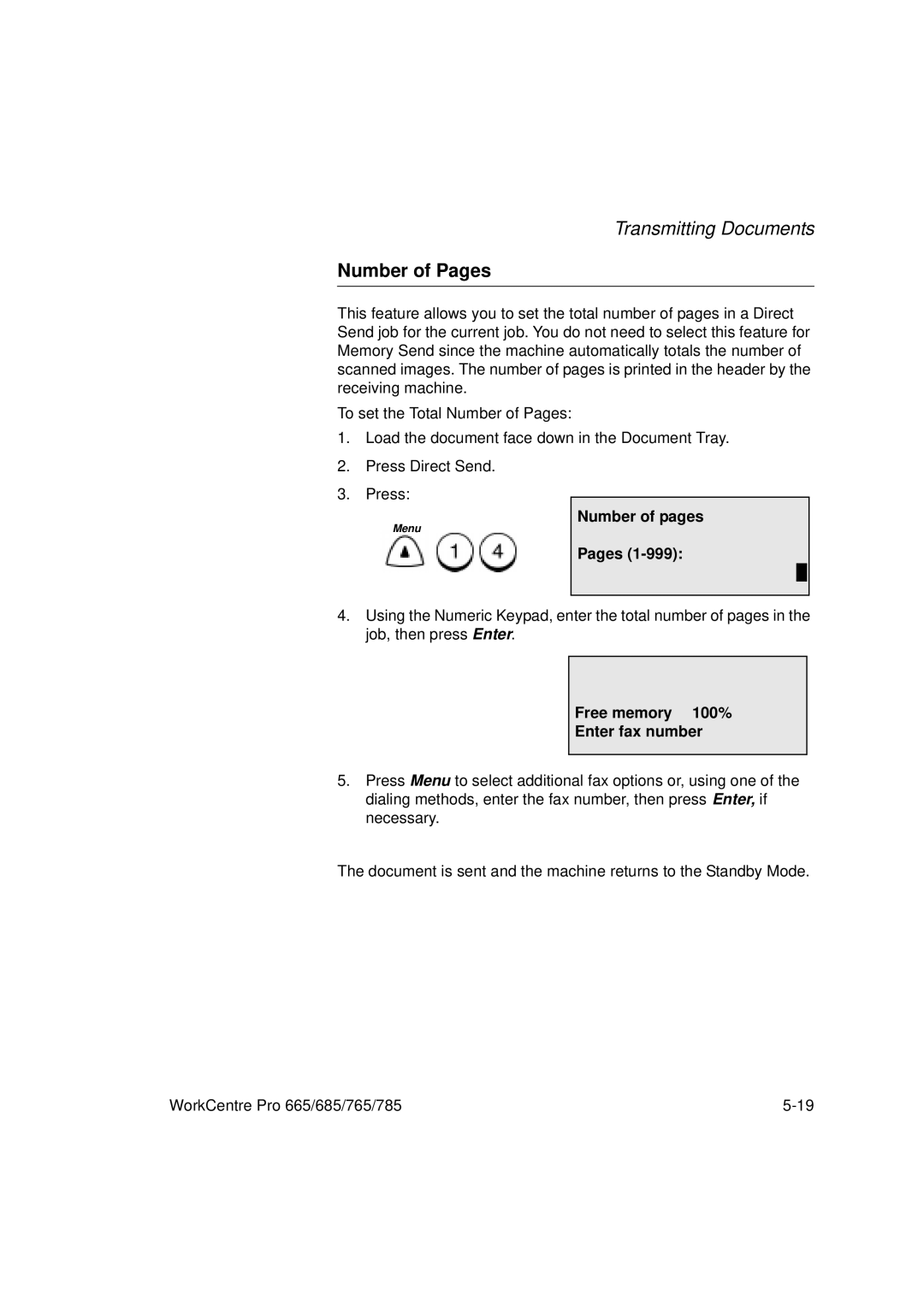 Xerox 665, 765, 685, 785 manual Number of Pages, Number of pages Pages 