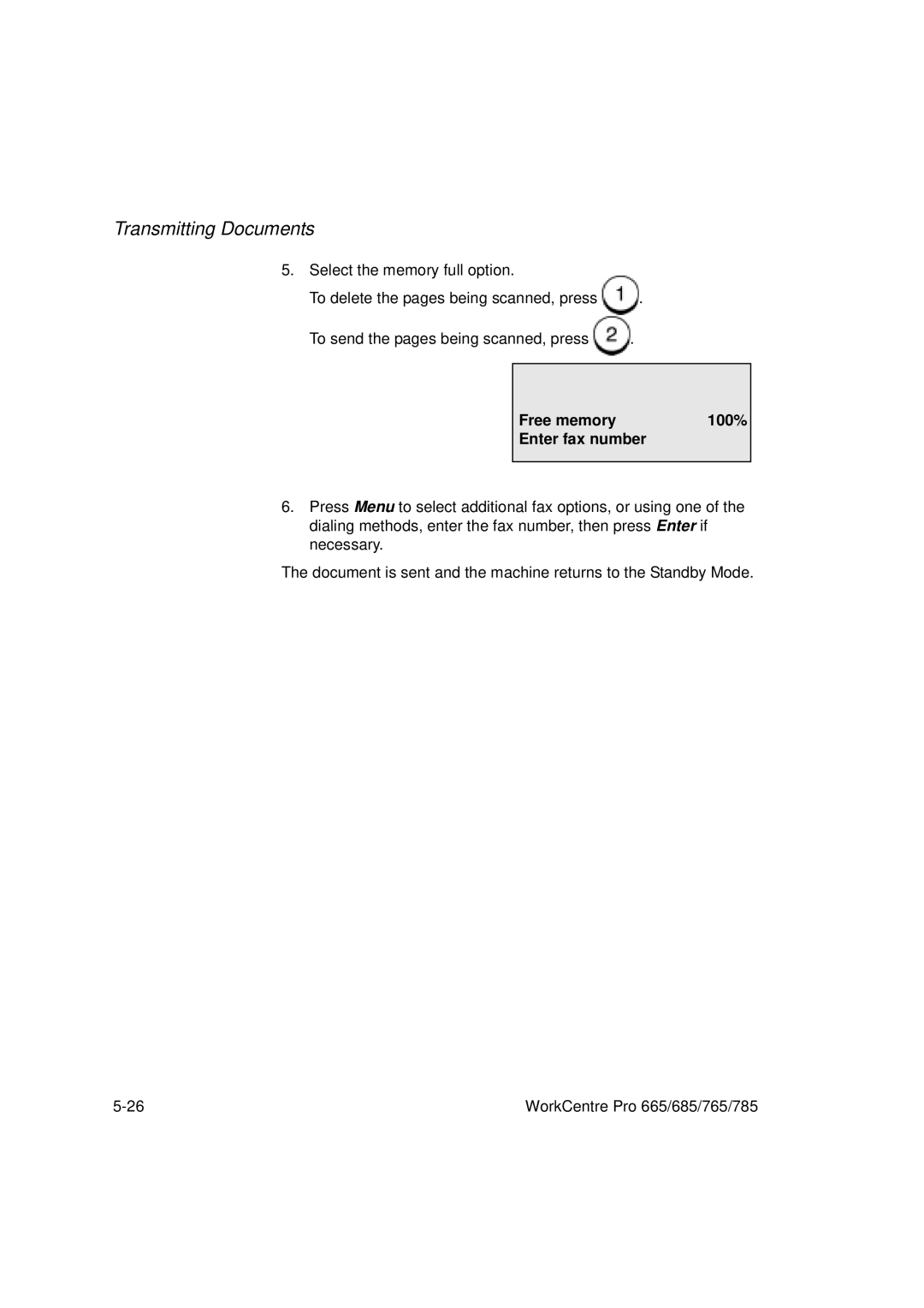 Xerox 765, 665, 685, 785 manual Transmitting Documents 