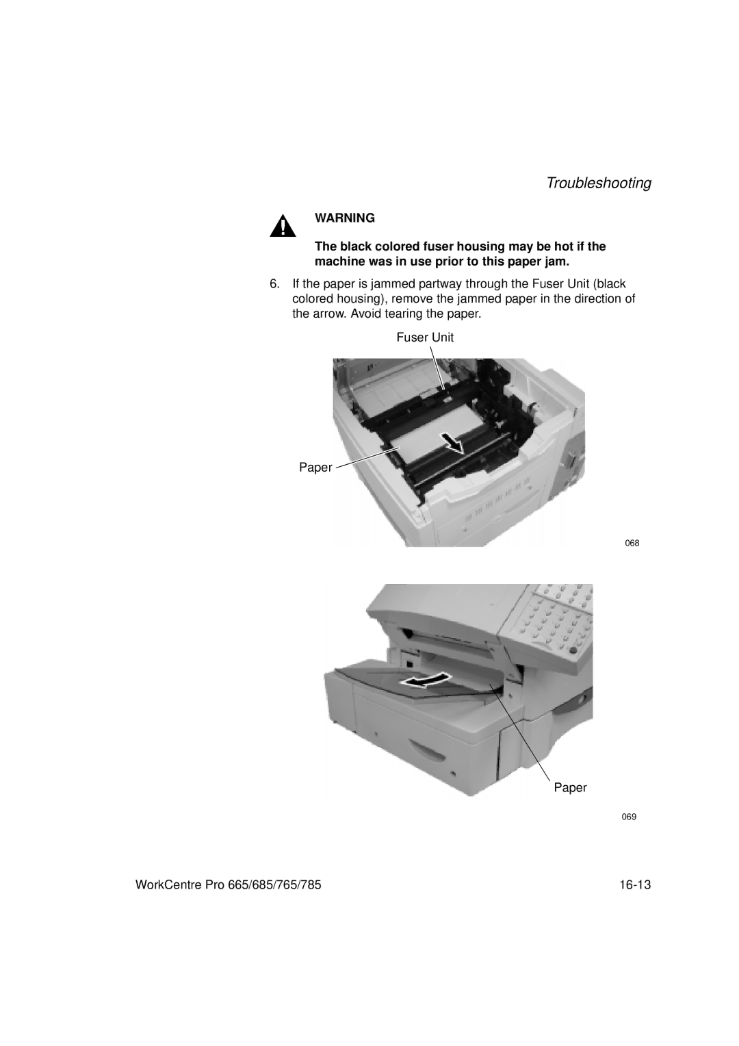 Xerox manual WorkCentre Pro 665/685/765/785 16-13 