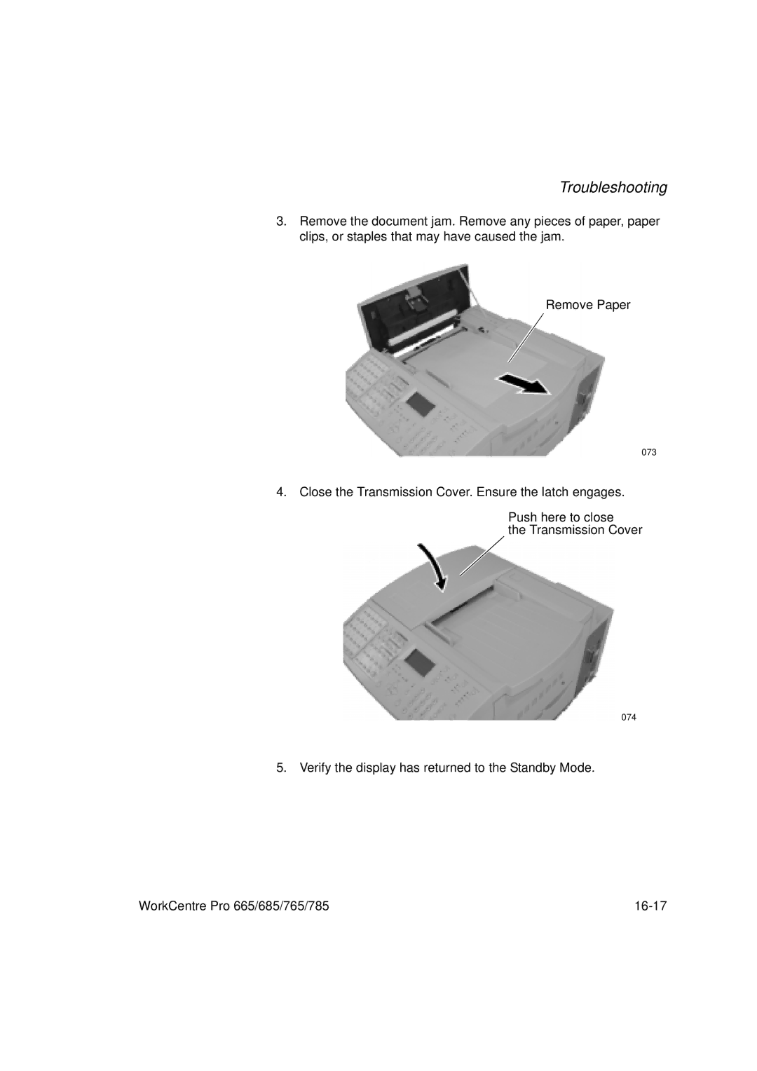 Xerox 665, 765, 685, 785 manual 073 