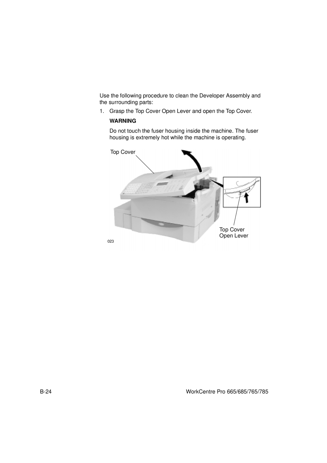 Xerox 685, 765, 665, 785 manual 023 