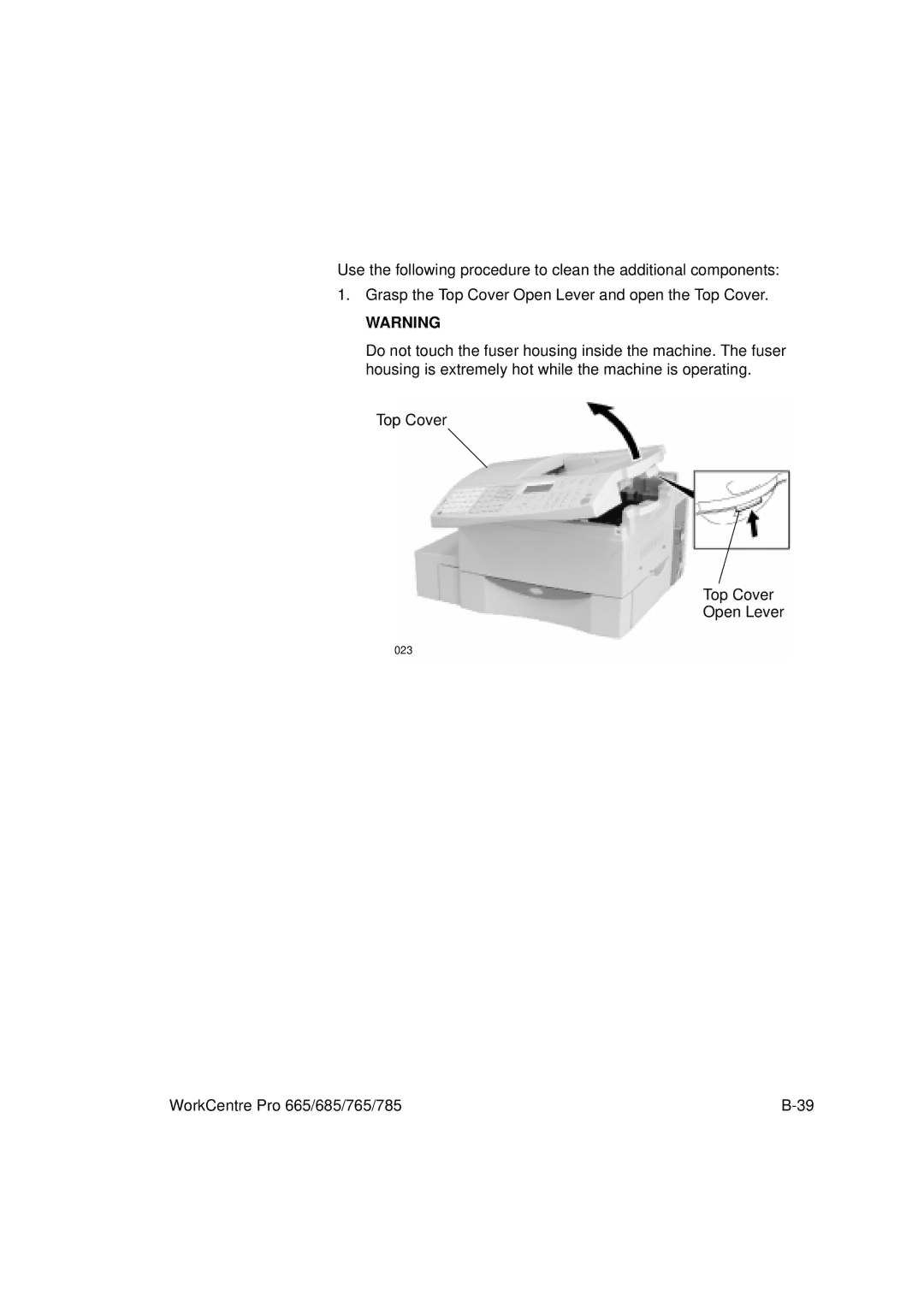 Xerox 665, 765, 685, 785 manual 023 