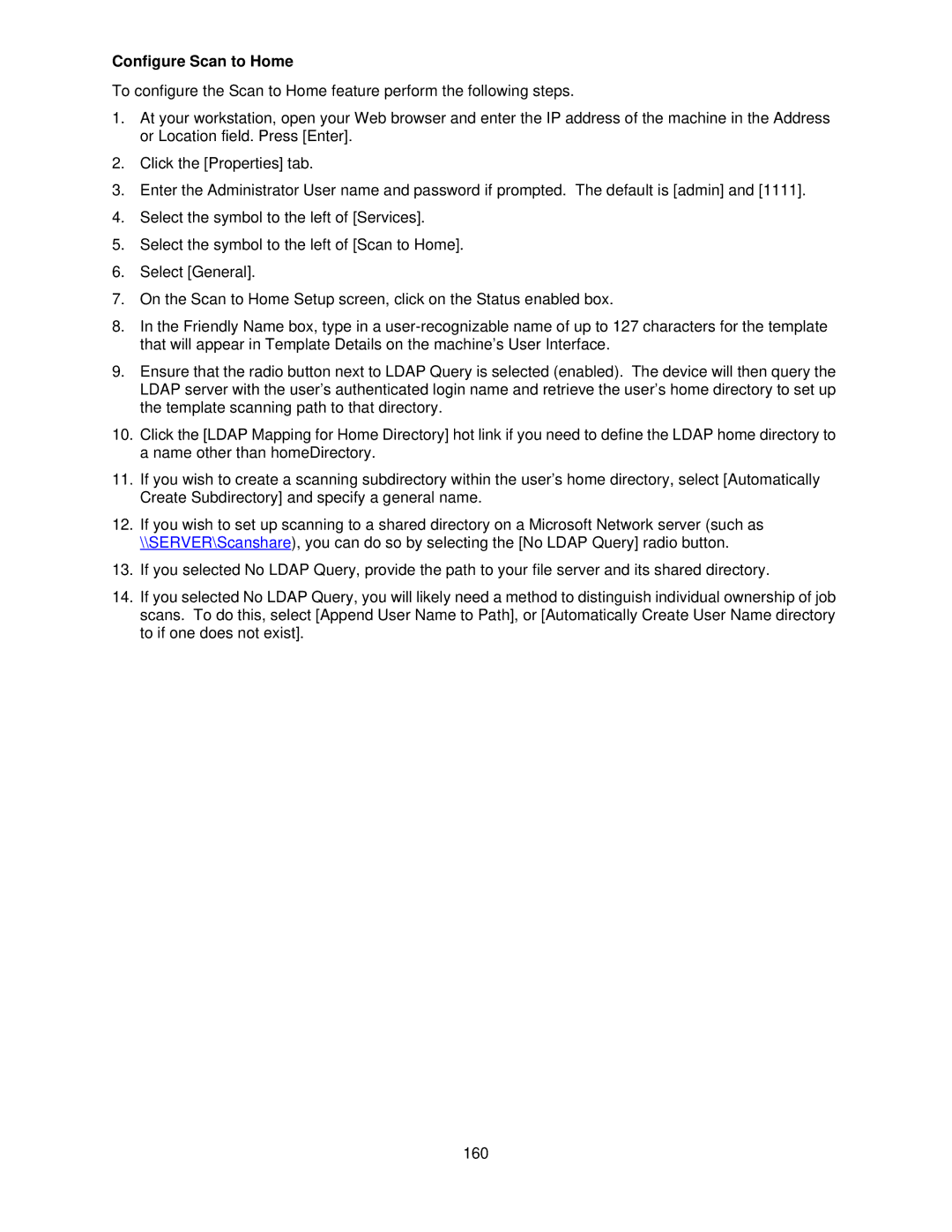 Xerox 7665, 7675, 7655 manual Configure Scan to Home 