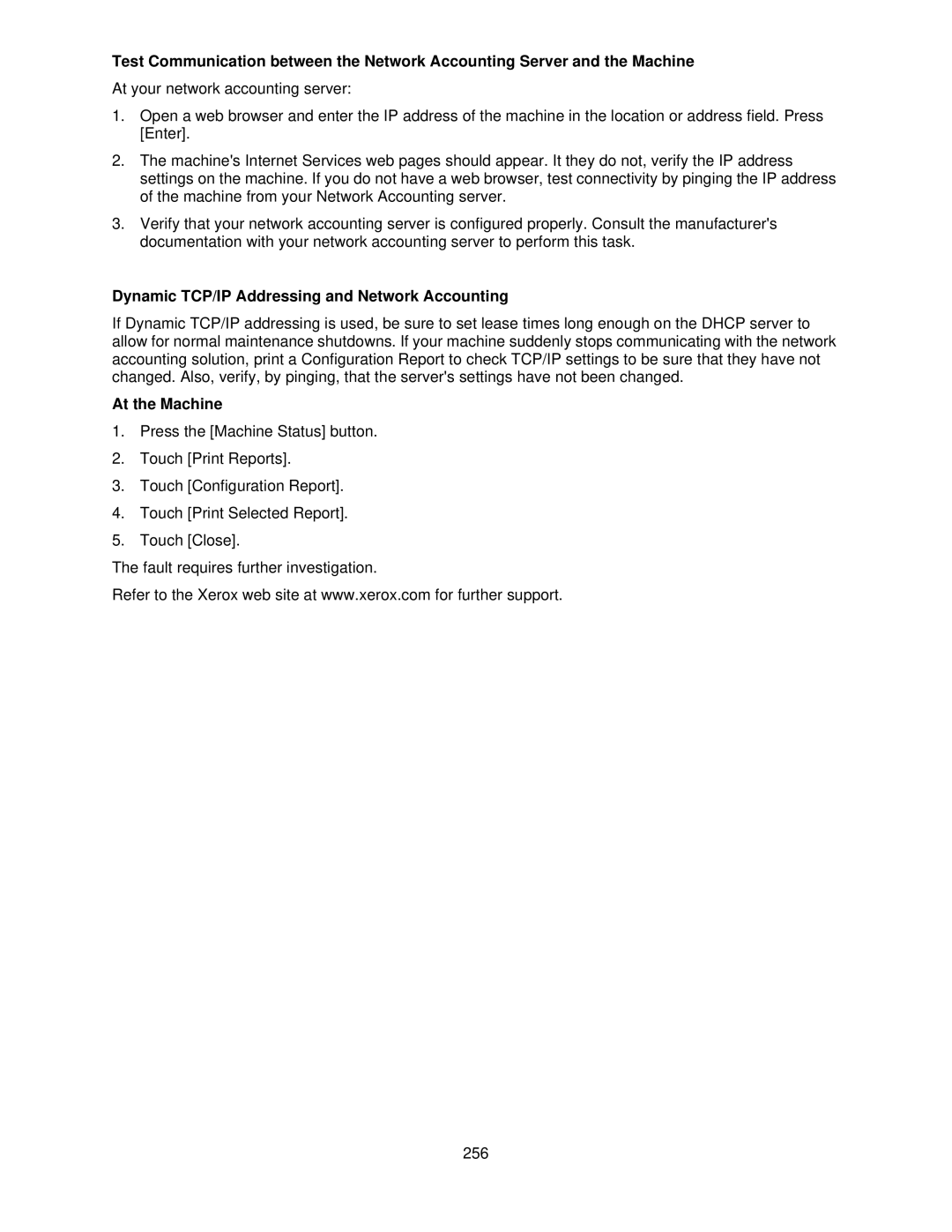 Xerox 7665, 7675, 7655 manual Dynamic TCP/IP Addressing and Network Accounting 