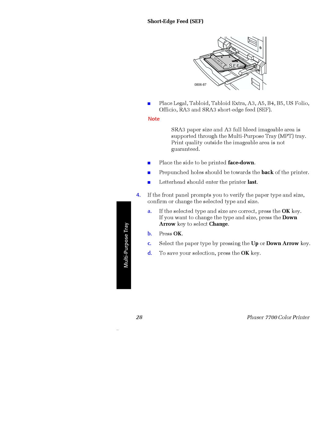 Xerox 7700 manual 0806-87 