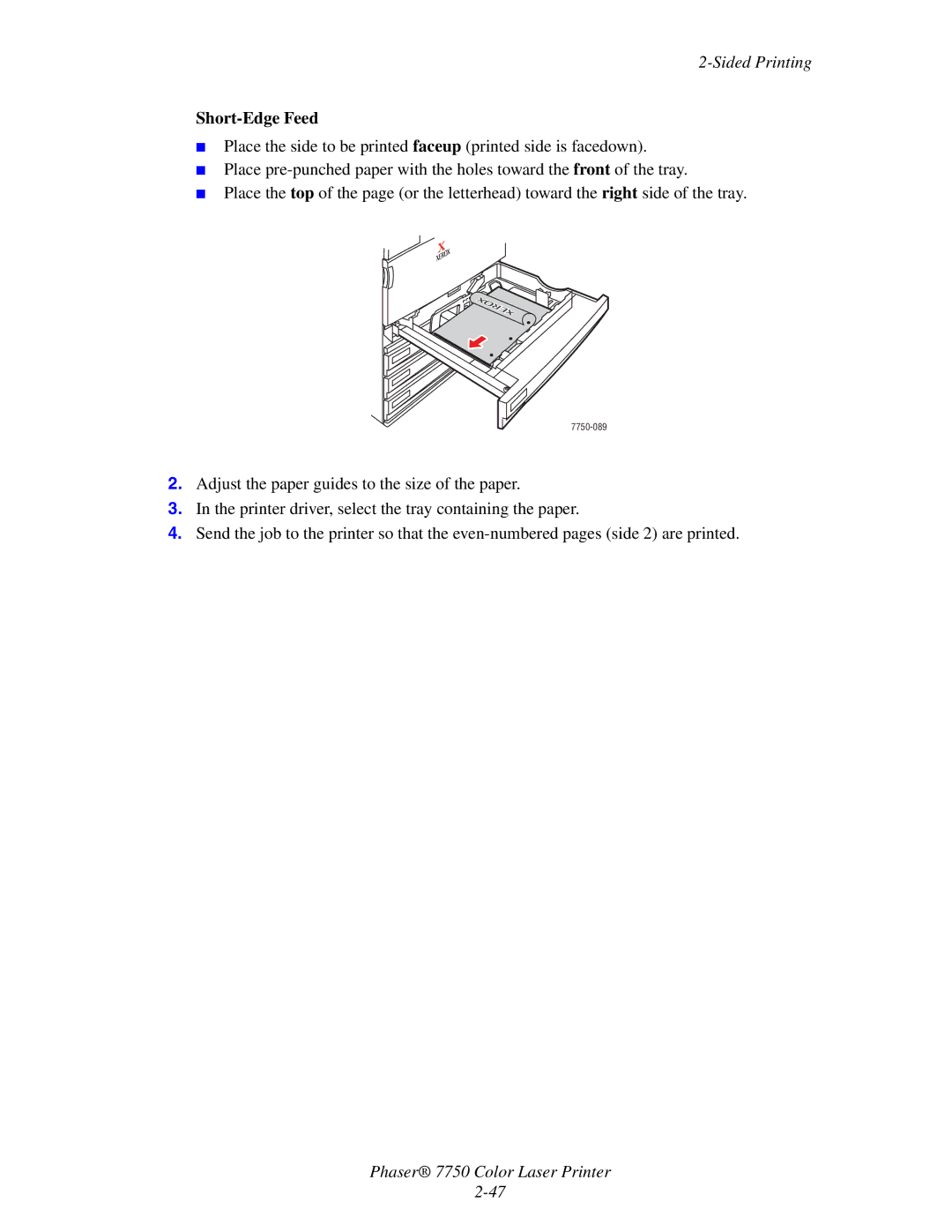 Xerox manual 7750-089 