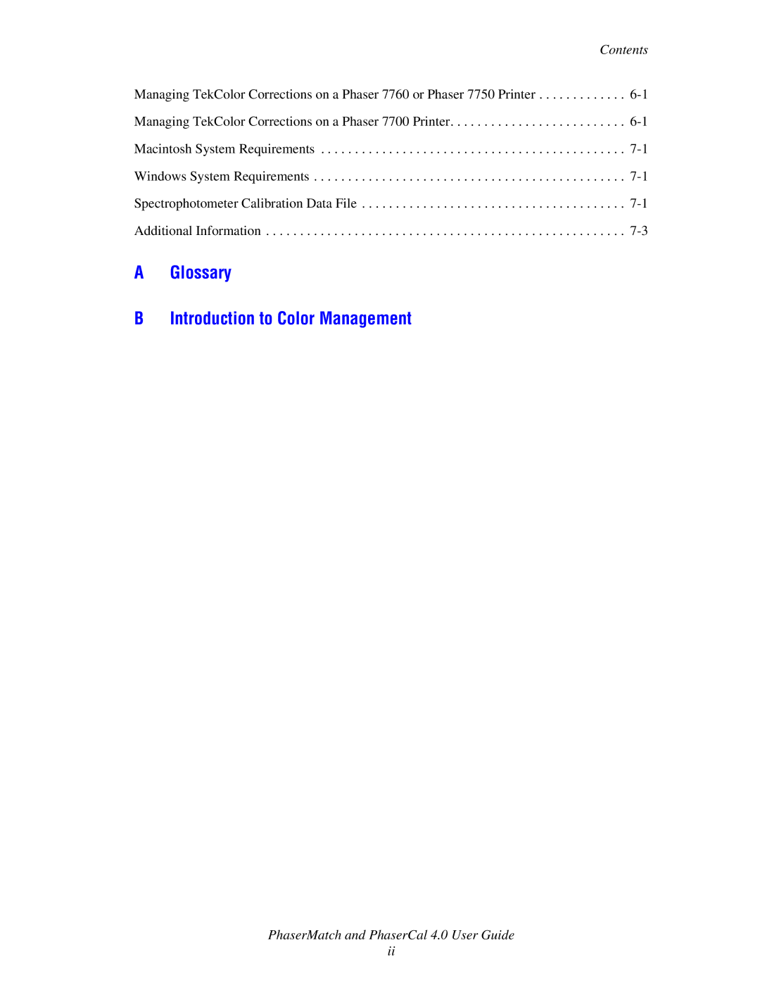 Xerox 7760 manual Glossary Introduction to Color Management 