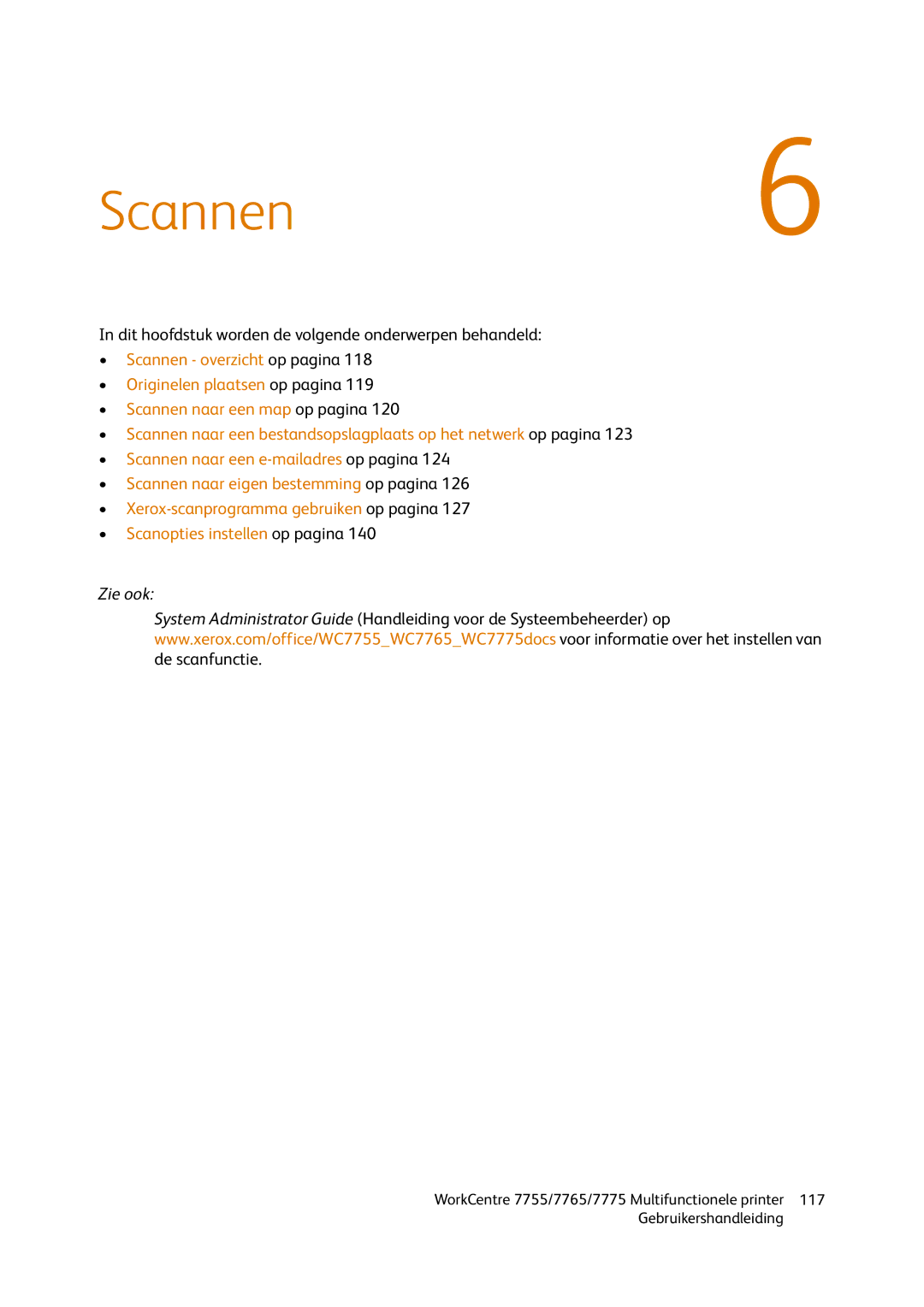 Xerox 7765, 7755, 7775 manual Scannen 