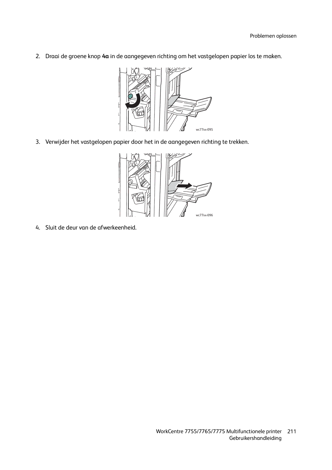 Xerox 7755, 7765, 7775 manual Wc77xx-095 