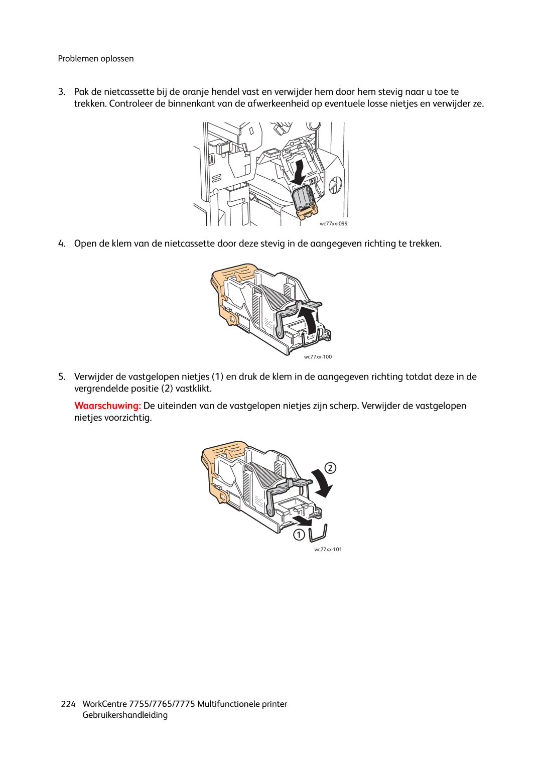 Xerox 7775, 7765, 7755 manual Wc77xx-100 