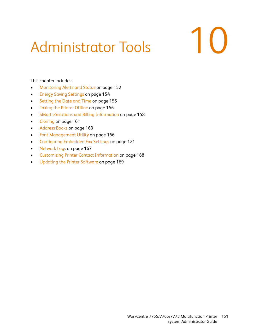 Xerox 7755, 7765, 7775 manual Administrator Tools 