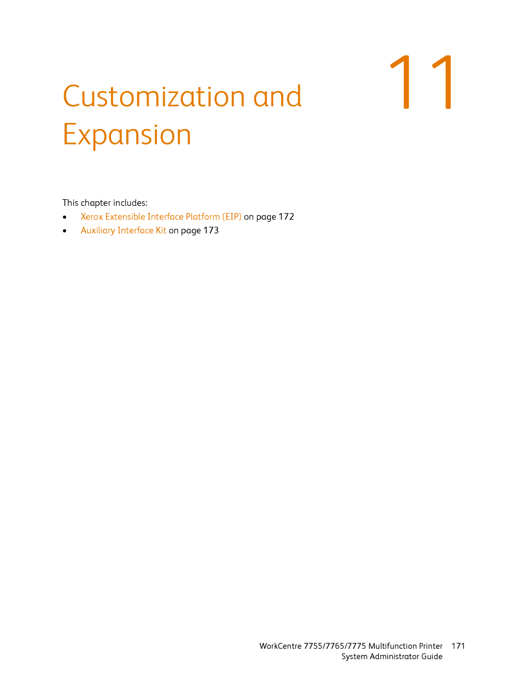 Xerox 7765, 7755, 7775 manual Customization Expansion 