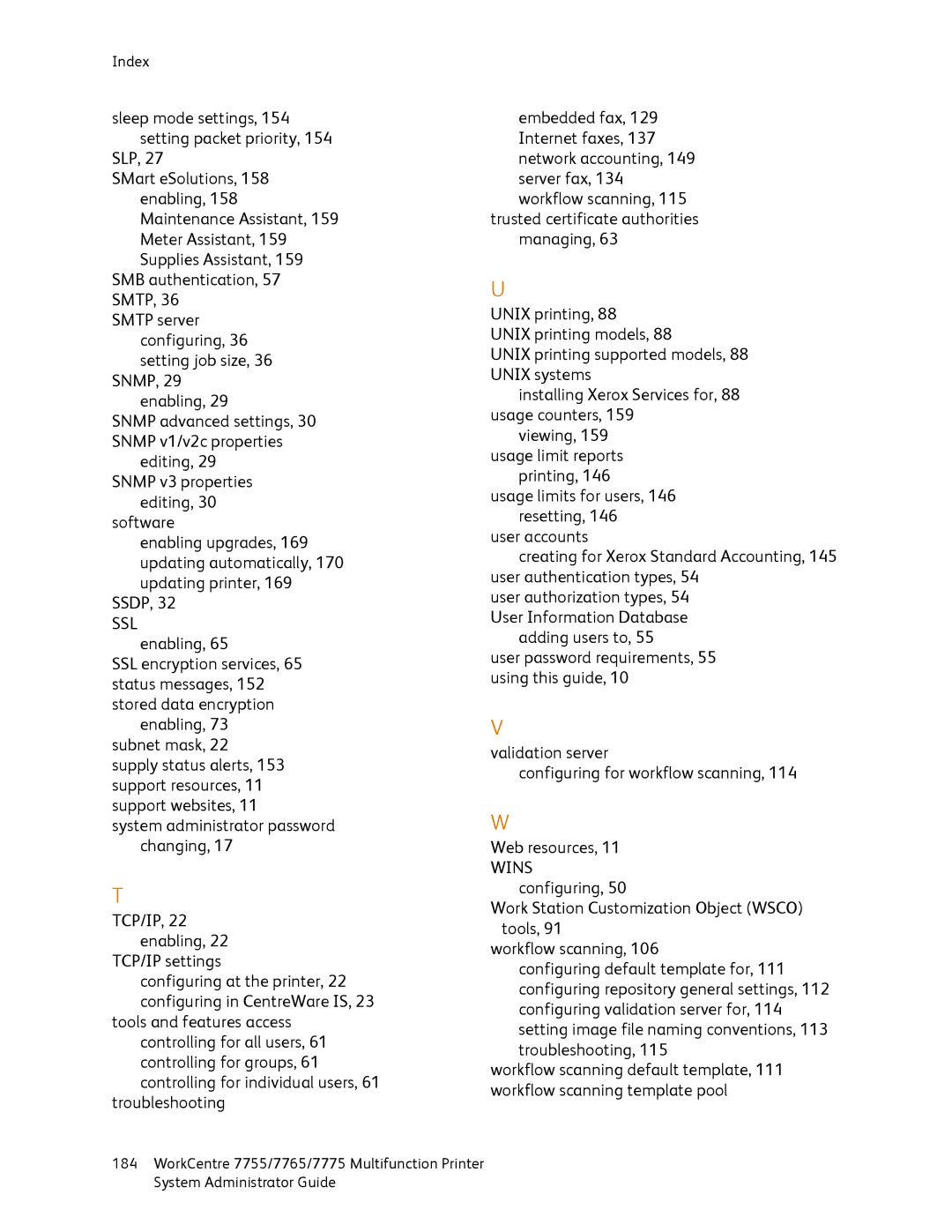 Xerox 7755, 7765, 7775 manual Ssl 